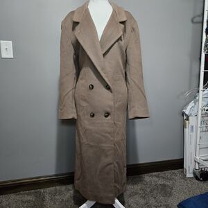VTG Karen Petites Union Made Double‎ Breasted Long Coat